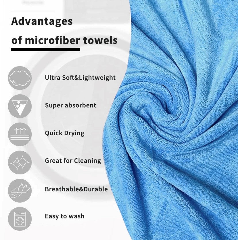 Dryze Haarhanddoek - Microvezel - Badstof - Sky blue - Handdoek