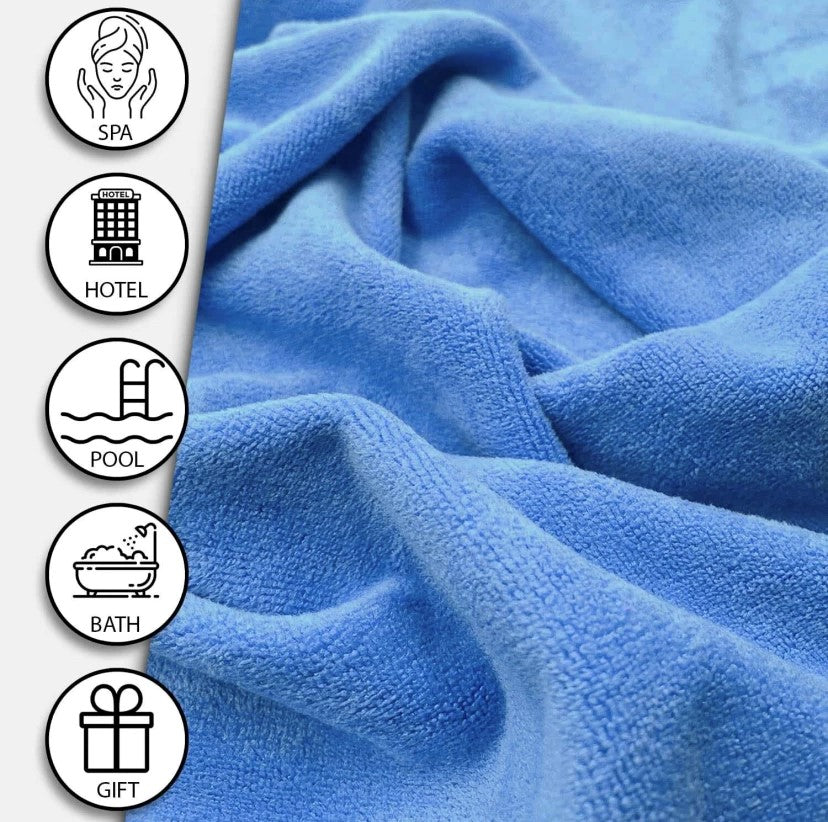 Dryze Haarhanddoek - Microvezel - Badstof - Sky blue - Handdoek