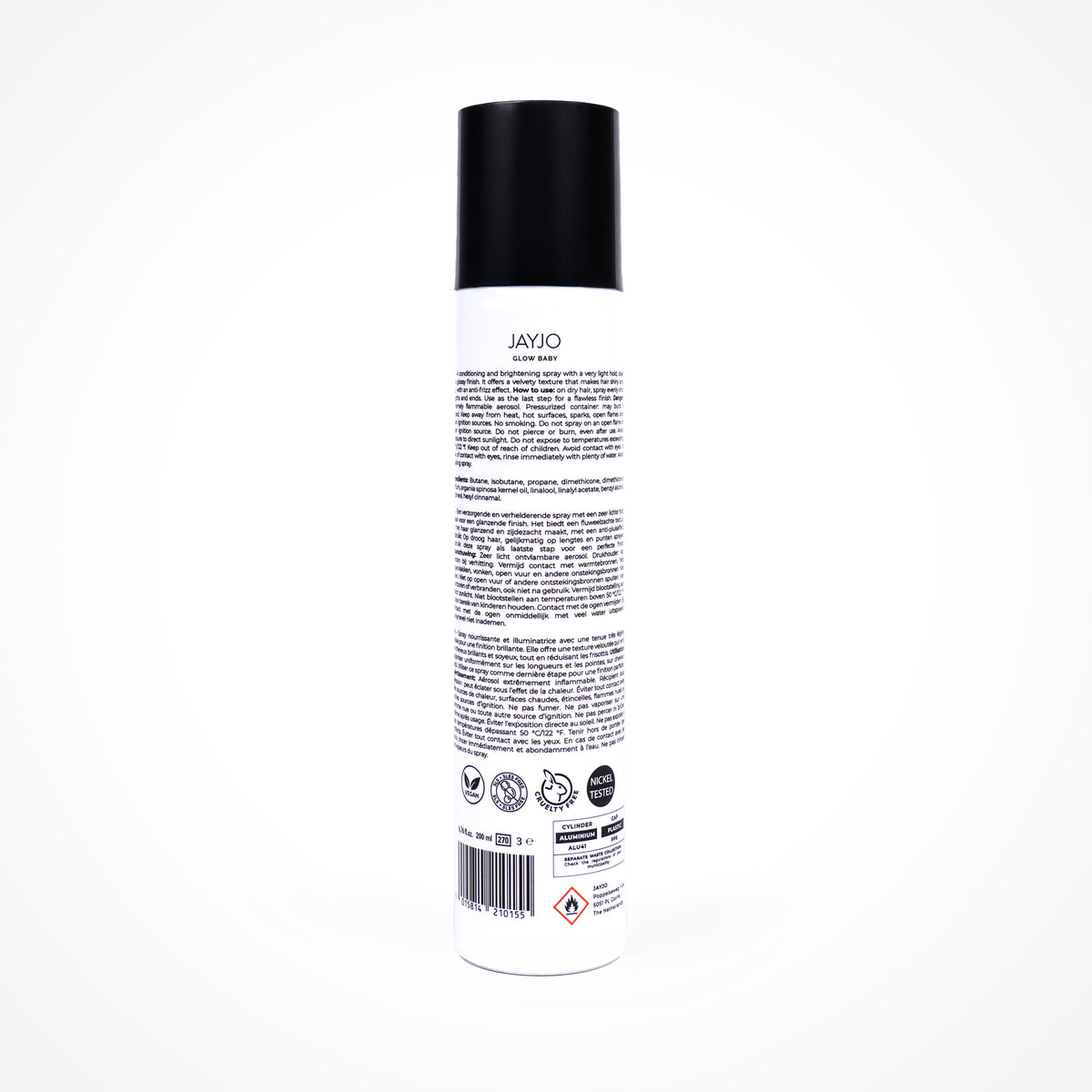 JAYJO Glow Baby – Argan Spray voor Langdurige Glans & een Pluisvrije Finish