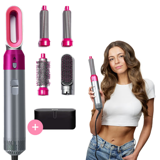 Dryze airstyler grey/pink edition - Including leather storage box