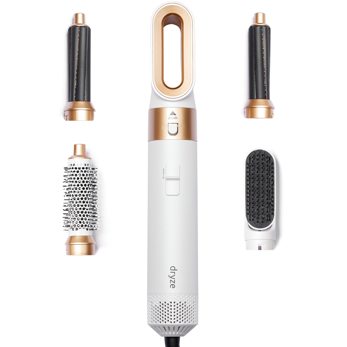 Dryze airstyler cream white/gold edition - Including leather storage case